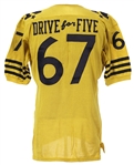 1963 Tom Holden Navy Midshipmen Drive For Five Army Navy Game Worn Football Jersey (MEARS LOA)