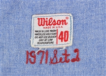 1971 Don Eddy Chicago White Sox Game Worn Road Jersey (MEARS LOA) Last Season Flannel