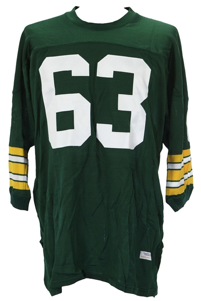 1980s Fuzzy Thurston Green Bay Packers Signed Jersey (JSA)