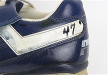 1992 Jesse Orosco Milwaukee Brewers Signed Game Worn Puma Cleats (MEARS LOA/JSA)