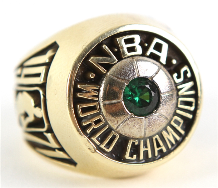 1971 Milwaukee Bucks NBA Champions Ring (MEARS LOA) "From the Collection of Sport Writer Bob Wolf"