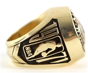1971 Milwaukee Bucks NBA Champions Ring (MEARS LOA) From the Collection of Sport Writer Bob Wolf