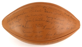1971-74 Green Bay Packers Team Signature Stamped Football 