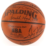 1992-93 Orlando Magic Team Signed Game Used ONBA Stern Basketball w/ 12 Signatures Including Rookie Shaquille O'Neal & More (JSA)
