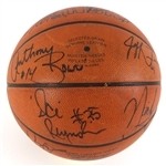 1992-93 Orlando Magic Team Signed Game Used ONBA Stern Basketball w/ 12 Signatures Including Rookie Shaquille O'Neal & More (JSA)