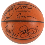 1992-93 Orlando Magic Team Signed Game Used ONBA Stern Basketball w/ 12 Signatures Including Rookie Shaquille O'Neal & More (JSA)