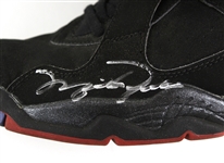 Lot #623: 1993 Michael Jordan Chicago Bulls Nike Air Jordan 8 Playoff/Finals Game Worn Shoes (From The 3-Peat Season/Last Style Worn Before His Retirement) MEARS LOA