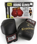 1980s Archie Moore World Light Heavyweight Champion Signed Ringside Boxing Gloves (JSA)