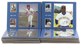 1990s Robin Yount Greg Vaughn Milwaukee Brewers Signed 11" x 14" Matted Displays - Lot of 19 (JSA)
