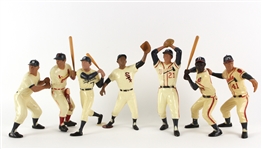 1960-63 Original Hartland Statues Collection - Lot of 7 w/ Hank Aaron, Eddie Mathews, Warren Spahn, Mickey Mantle & More