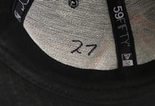2015 Giancarlo Stanton Miami Marlins Game Worn Cap (MEARS LOA/Rich Altman Letter)