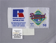 1992 Greg Vaughn Milwaukee Brewers Signed Game Worn Road Jersey (MEARS A10/JSA/Team Letter) Wives' Auction