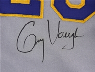 1992 Greg Vaughn Milwaukee Brewers Signed Game Worn Road Jersey (MEARS A10/JSA/Team Letter) Wives' Auction