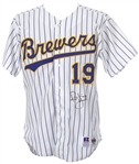 1992-93 Robin Yount Milwaukee Brewers Signed Jersey (JSA)