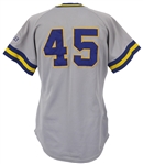 1986 Rob Deer Milwaukee Brewers Signed Game Worn Road Jersey (MEARS A10/JSA)