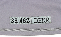 1986 Rob Deer Milwaukee Brewers Signed Game Worn Road Jersey (MEARS A10/JSA)