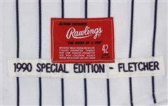 1990 Scott Fletcher Chicago White Sox Signed Game Worn Throwback Uniform (MEARS LOA/JSA)