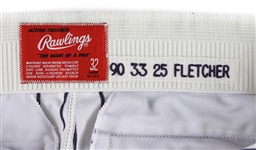 1990 Scott Fletcher Chicago White Sox Signed Game Worn Throwback Uniform (MEARS LOA/JSA)