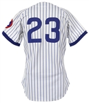 1991 Ryne Sandberg Chicago Cubs Signed Game Worn Home Jersey (MEARS A7 /JSA)