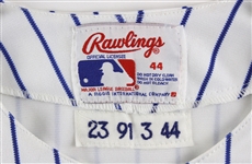 1991 Ryne Sandberg Chicago Cubs Signed Game Worn Home Jersey (MEARS A7 /JSA)