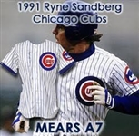 1991 Ryne Sandberg Chicago Cubs Signed Game Worn Home Jersey (MEARS A7 /JSA)