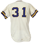 1973 Harvey Kuenn Milwaukee Brewers Signed Home Jersey (MEARS LOA/JSA)