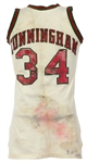 1972-73 Dick Cunningham Milwaukee Bucks Game Worn Home Jersey (MEARS LOA)