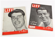 1939-49 Joe DiMaggio New York Yankees Life Magazines - Lot of 2