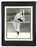 1990s Joe DiMaggio New York Yankees Signed 11" x 14" Framed Photo (JSA)