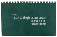 1958 Milwaukee Braves Hand Scored Earl Gillespie Major League Scorebook