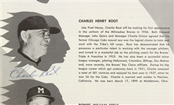 1956 Milwaukee Braves Multi Signed Team Yearbook w/ 16 Signatures Including Eddie Mathews, Charlie Root, Del Crandall & More (JSA)