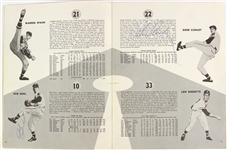 1956 Milwaukee Braves Multi Signed Team Yearbook w/ 16 Signatures Including Eddie Mathews, Charlie Root, Del Crandall & More (JSA)