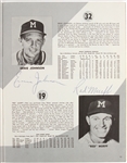 1956 Milwaukee Braves Multi Signed Team Yearbook w/ 16 Signatures Including Eddie Mathews, Charlie Root, Del Crandall & More (JSA)