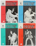 1972-73 Elvis Presley King of Rock N Roll Las Vegas Whats Happening Now Guides - Lot of 4