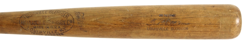 1937-1944 Ted Williams Boston Red Sox H&B Louisville Slugger Professional Model Bat (MEARS 9.5) “W/ Fenway Park Bat Rack Marks / Personally Applied Olive Oil and Resin Treatment” 