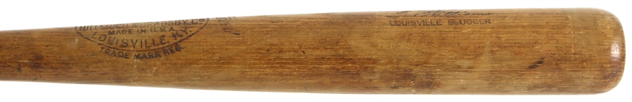 1937-1944 Ted Williams Boston Red Sox H&B Louisville Slugger Professional Model Bat (MEARS 9.5) “W/ Fenway Park Bat Rack Marks / Personally Applied Olive Oil and Resin Treatment” 