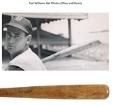 1937-1944 Ted Williams Boston Red Sox H&B Louisville Slugger Professional Model Bat (MEARS 9.5) “W/ Fenway Park Bat Rack Marks / Personally Applied Olive Oil and Resin Treatment” 