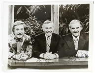 1970s Johnny Carson Ed McMahon Doc Severinsen Tonight Show Signed 8" x 10" Photo (JSA)