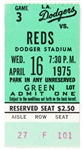 1975 (April 16) Juan Marichal Los Angeles Dodgers Final Game Ticket Stub