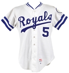 1983 George Brett Kansas City Royals Game Worn Home Jersey (MEARS A10)