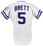 1983 George Brett Kansas City Royals Game Worn Home Jersey (MEARS A10)