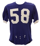 1950s Rawlings #58 Game Worn Football Jersey (MEARS LOA)