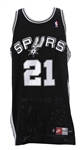 1998-99 Tim Duncan San Antonio Spurs Road Jersey (MEARS LOA)