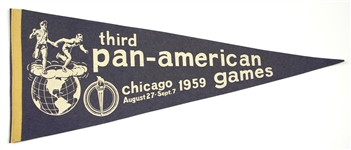 1959 Third Pan American Games 29” Pennant