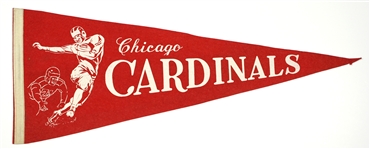1950-1959 circa Chicago Cardinals 29” Full Size Pennant
