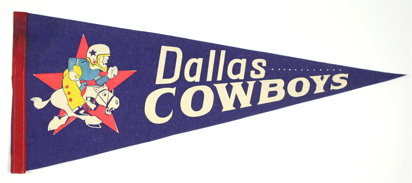1960s Dallas Cowboys 29” Pennant