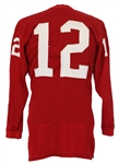 1960's Wilson #12 Game Worn Football Jersey (MEARS LOA)