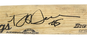 1990 Rob Deer Milwaukee Brewers Signed Rawlings Adirondack Professional Model Game Used Bat (MEARS LOA/JSA)