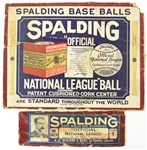 1914 John Heydler / A.G. Spalding Partial Baseball Box
