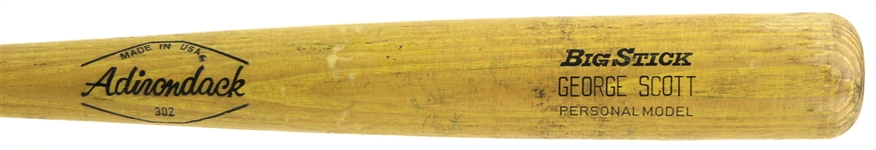 1972-76 George Scott Milwaukee Brewers Adirondack Professional Model Game Used Bat (MEARS LOA)